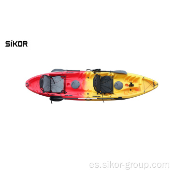 Nuevo diseño popular vendiendo kayak precio barato doble kayak alta calidad 2 hombre pesca kayak